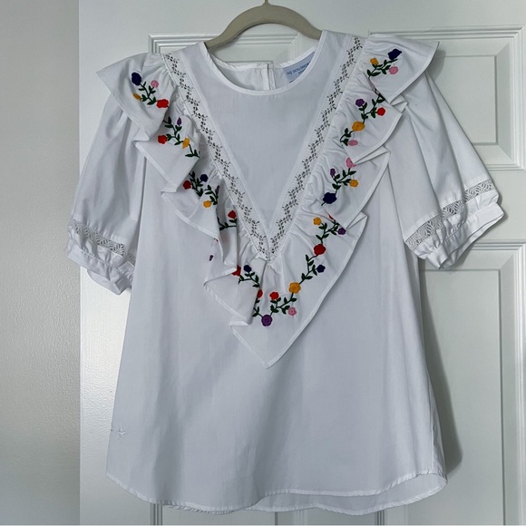 Mi Golondrina Tops - Mi Golondrina Gabriela Blanca Arroyo Blouse